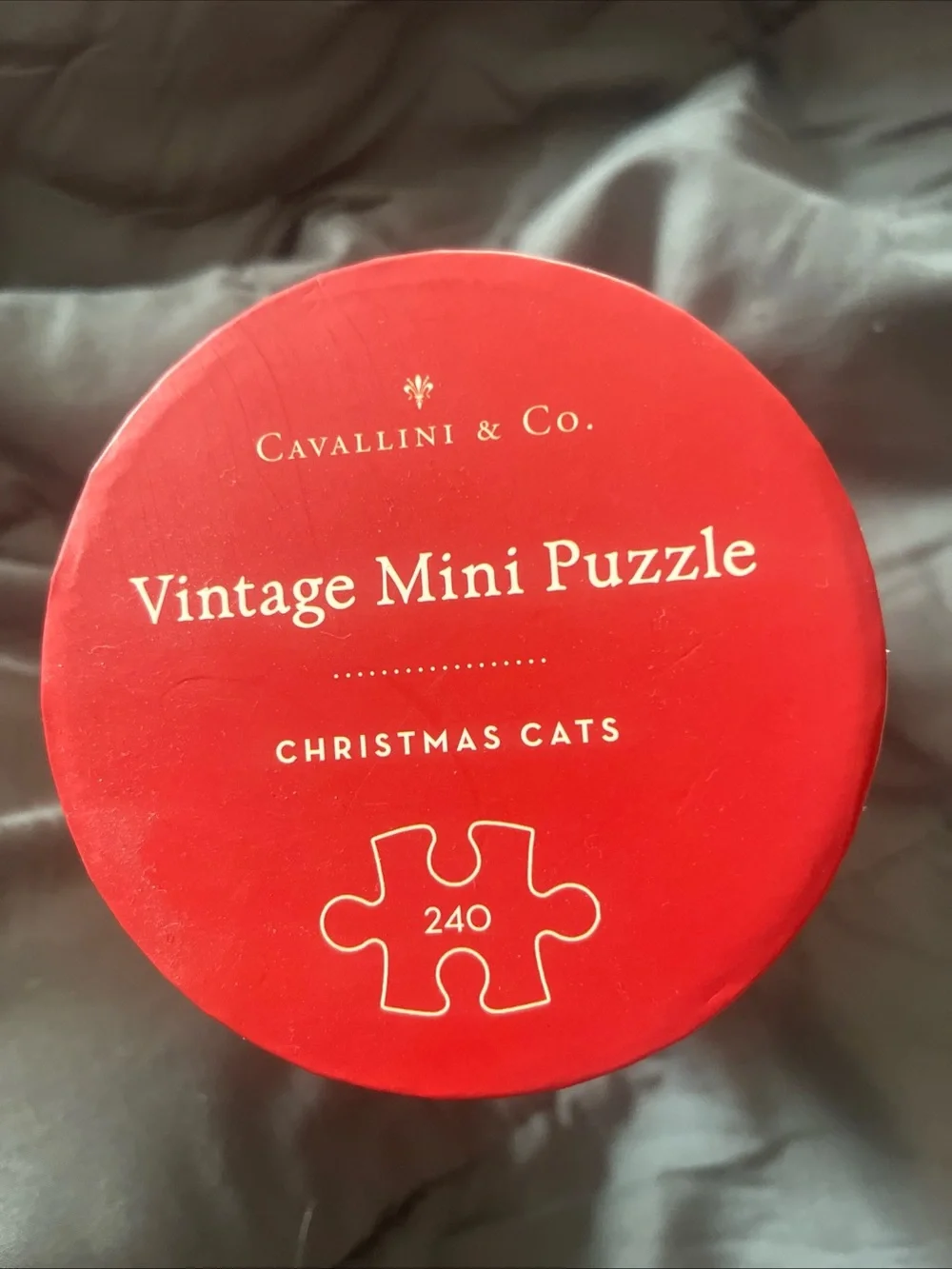 Christmas Cats Mini Puzzle - Red